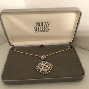 Nolan Miller Floral & Rhinestone Necklace